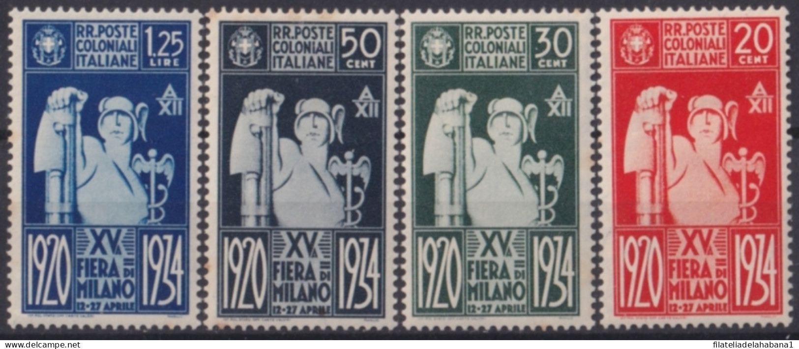 F-EX49184 ITALY COLONIES MH 1934 XV MILANO FAIR. - Other & Unclassified