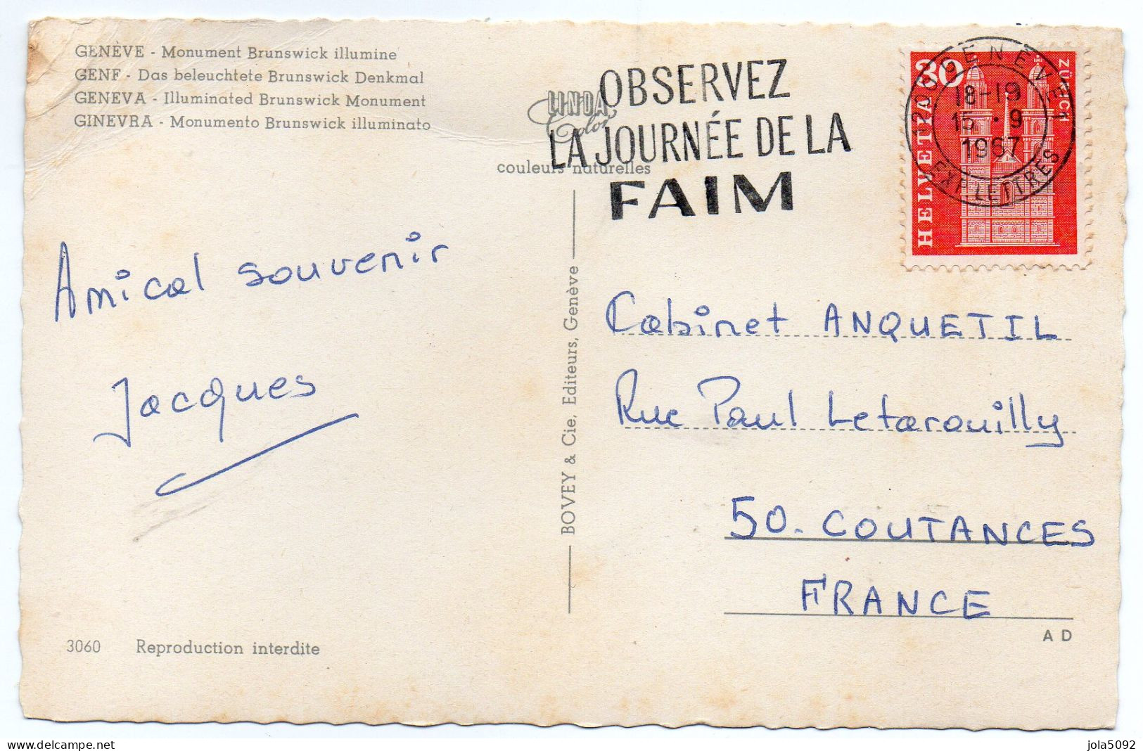 1967 - GENEVE - Poststempel