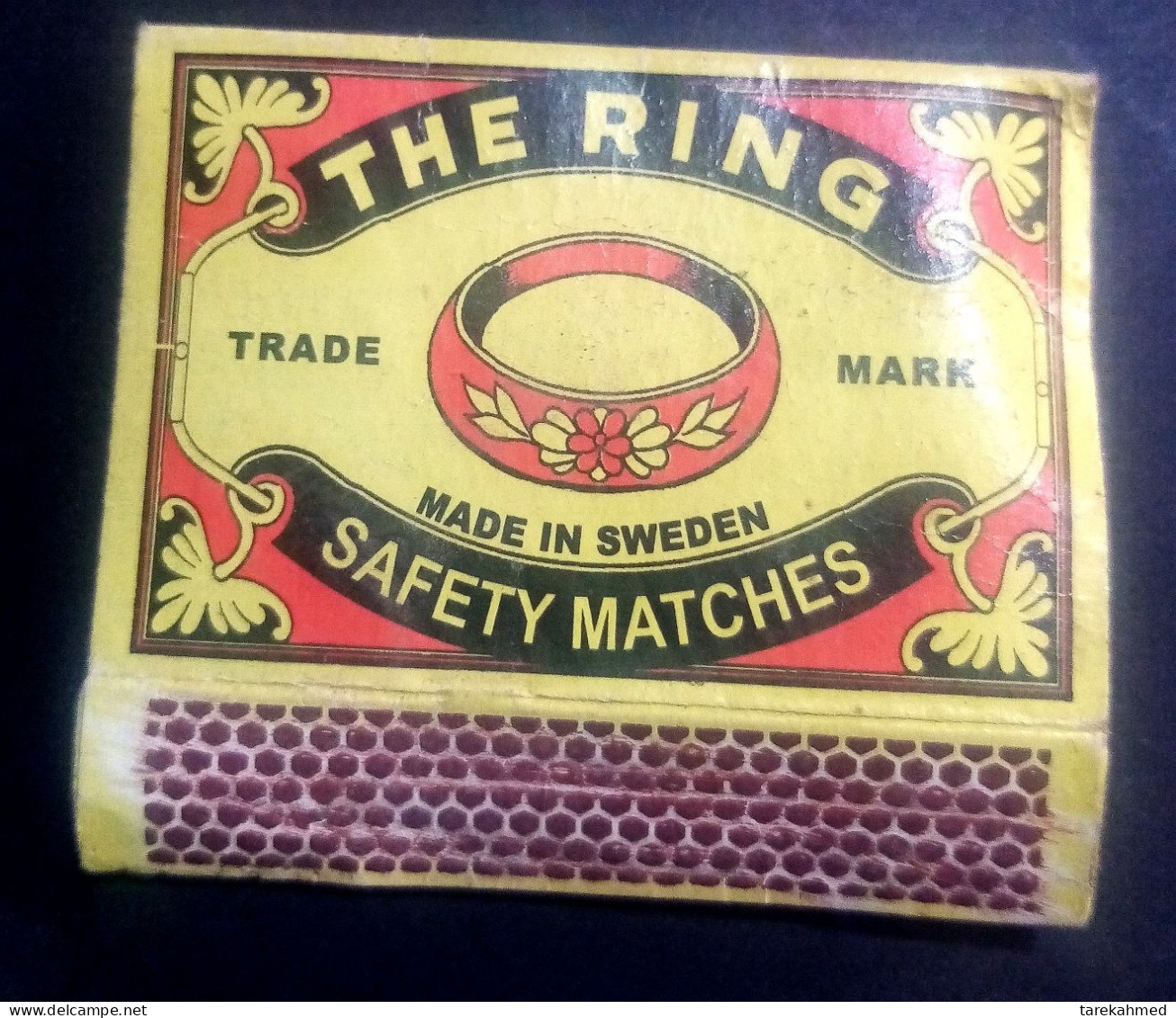 Egypt, The Ring Match Box, Imported From Sweden - Matchboxes