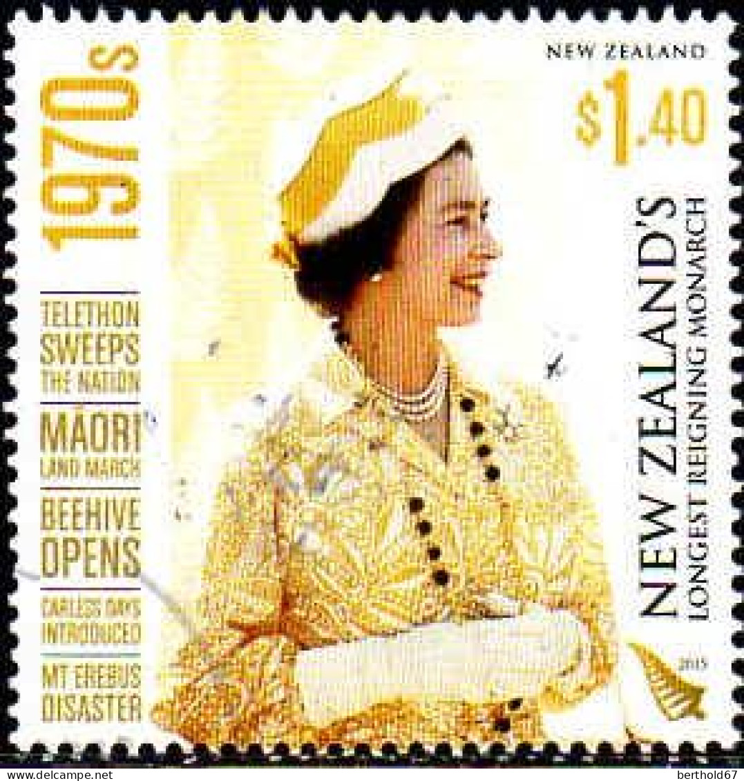 Nle Zelande Poste Obl Yv:3150 Mi:3288A Elisabeth II (cachet Rond) - Used Stamps