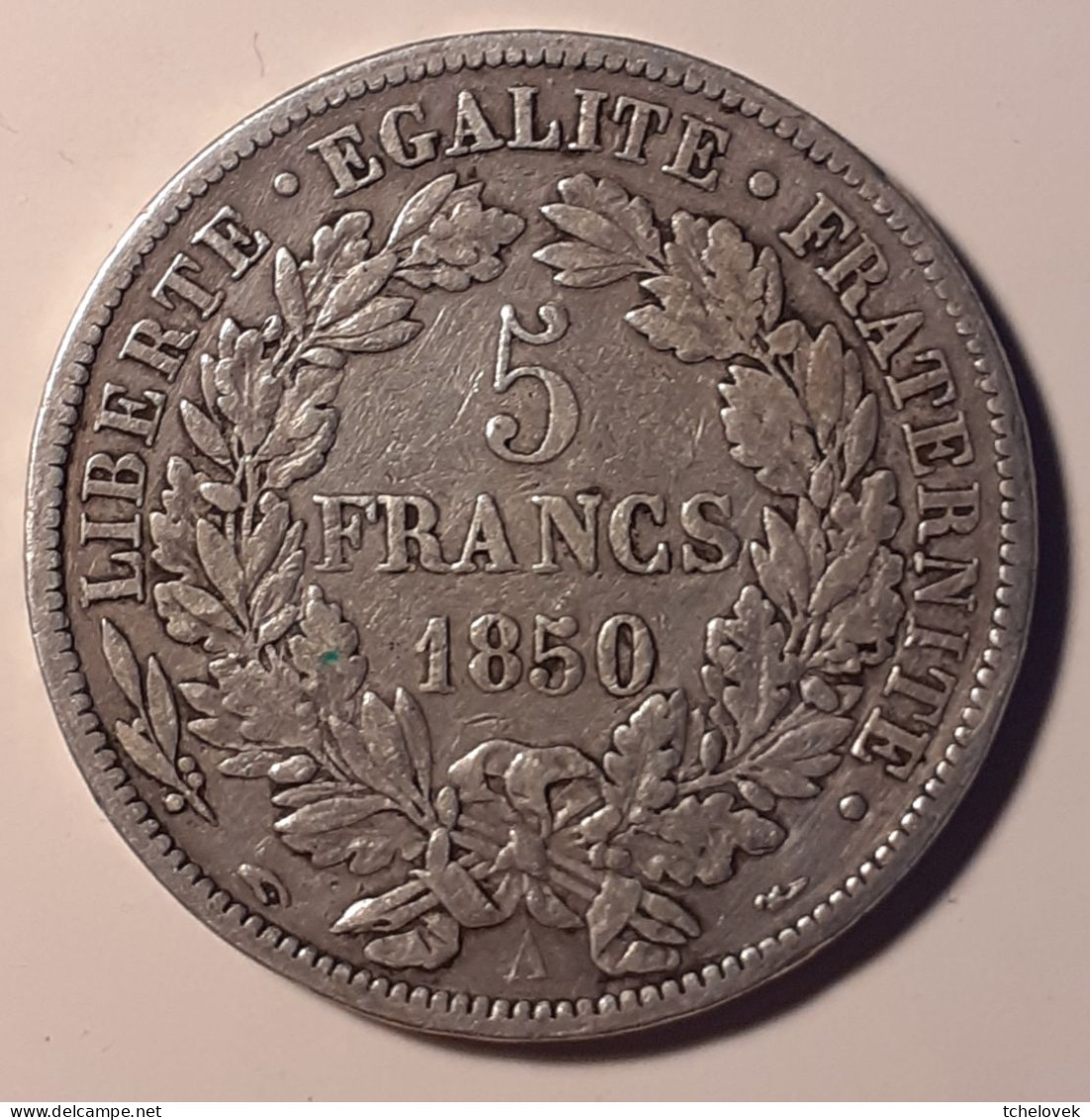 (Monnaies). France. 5 Fr 1850 A. Ceres - 5 Francs