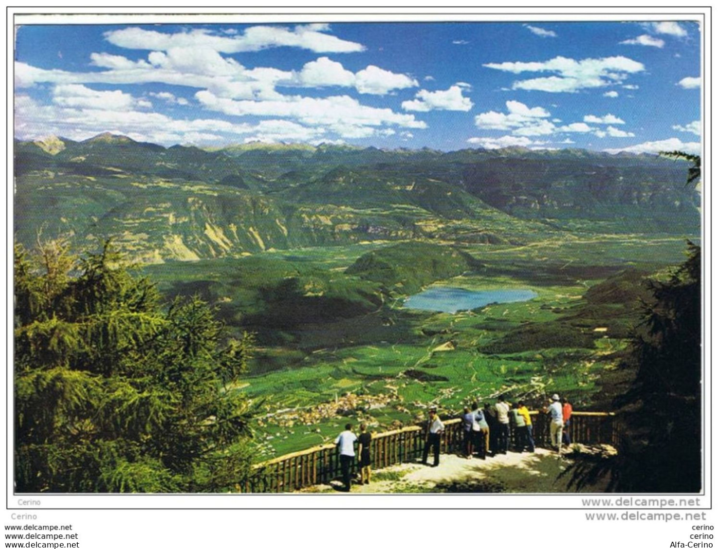 MONTE  PENEGAL (BZ):   PANORAMA  VERSO  OLTRADIGE  E  LAGO  DI  CALDARO  -  PER  LA  SVIZZERA  -  FG - Watertorens & Windturbines