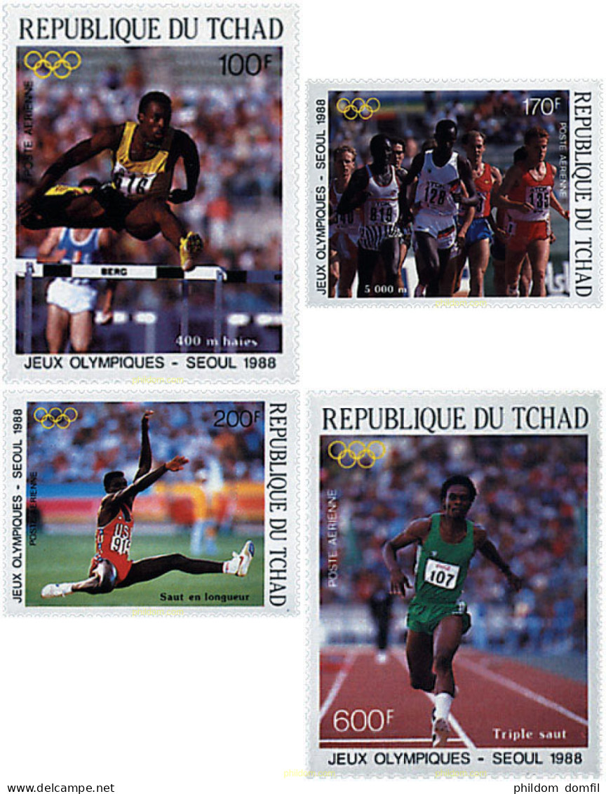 726972 HINGED CHAD 1988 24 JUEGOS OLIMPICOS VERANO SEUL 1988 - Tschad (1960-...)