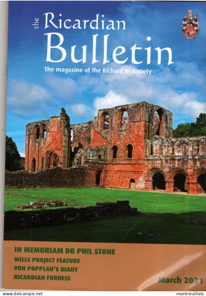 Bulletin RICARDIAN, Magazine Of The Richard III Sociéty, De 2021, 80 Pages, Mémoriam Dr Phil Stone - Europa