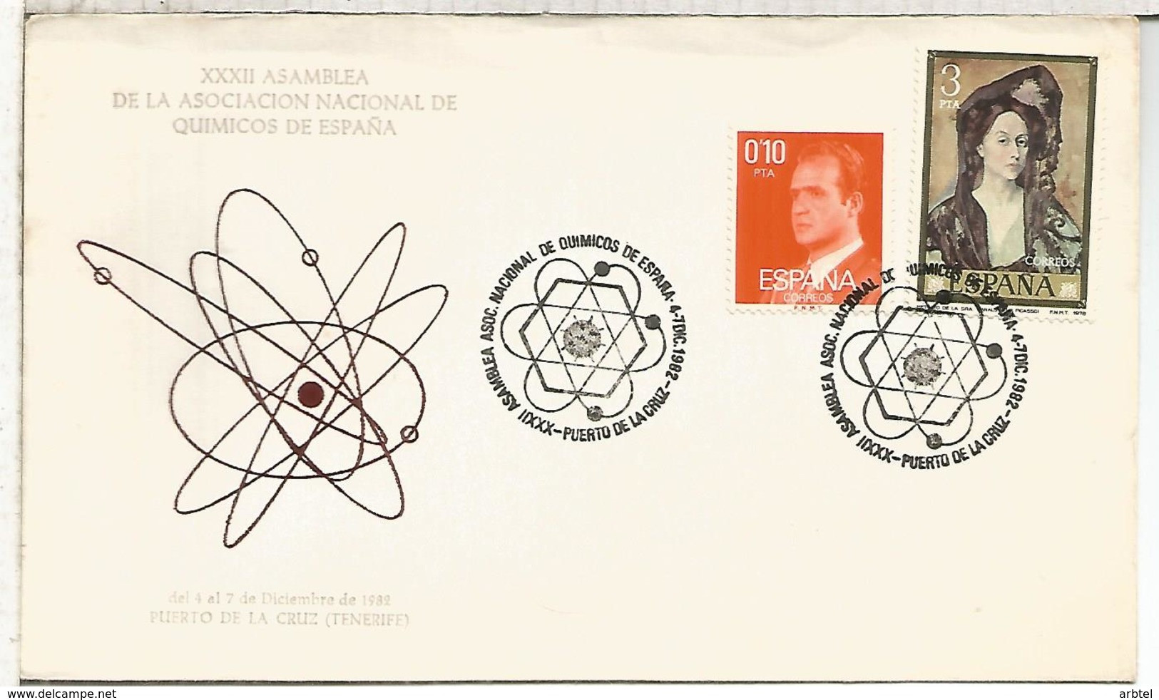 PUERTO DE LA CRUZ CANARIAS MAT 1982 ASAMBLEA QUIMICOS CHEMICAL - Chemie