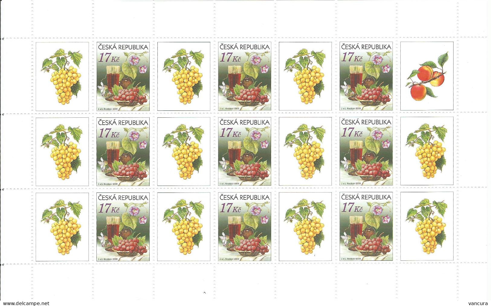 A 545 Czech Republic Convolvulus Wine 2008 - Unused Stamps