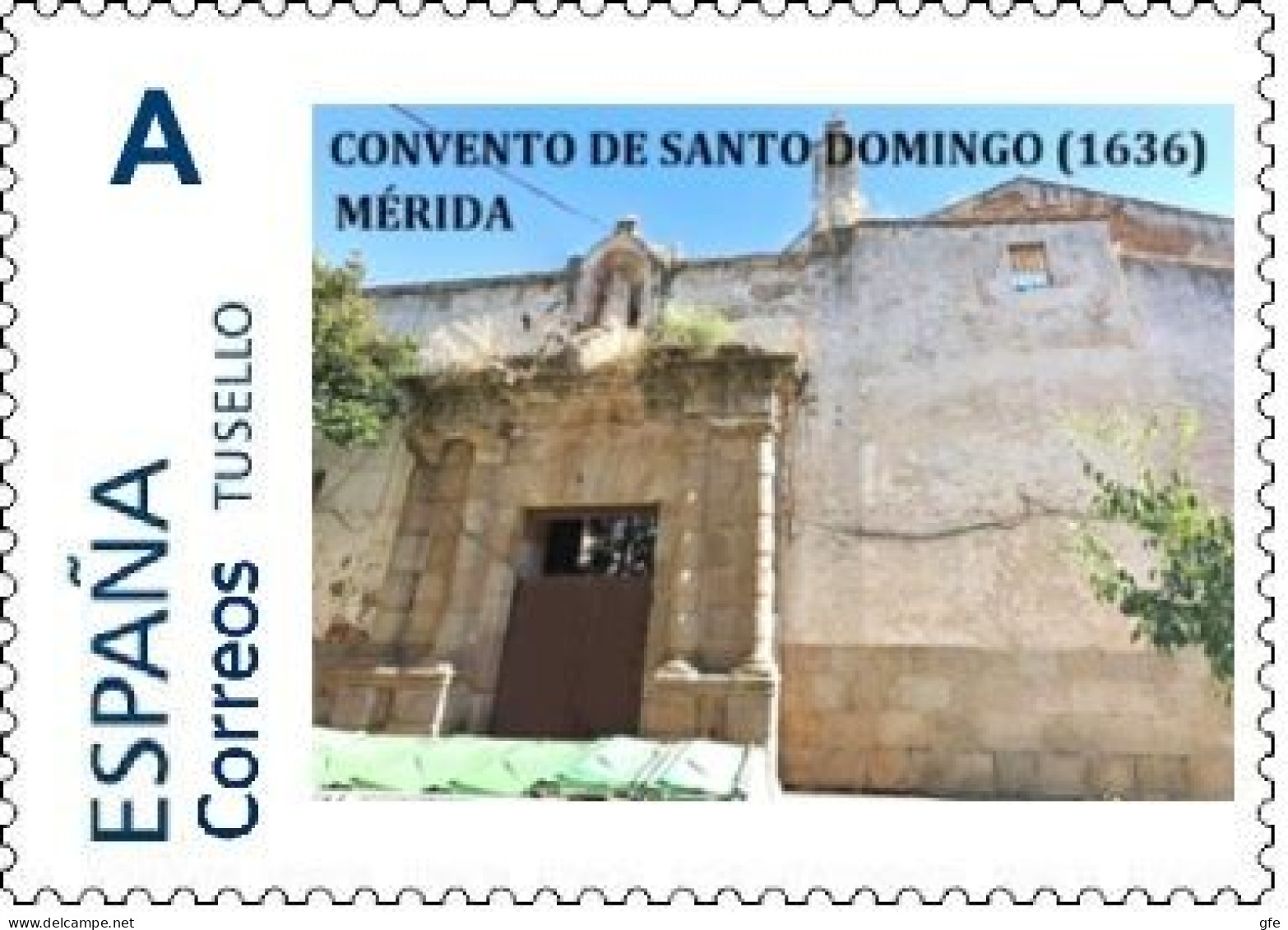 Spain 2024– España “Tu Sello”. Sello Personalizado Del "Convento Santo Domingo” De Mérida - Iglesias Y Catedrales