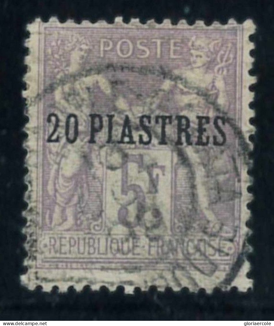 P2711 H - FRENCH POST OFFICES ABROAD, LEVANTE THE 5 FR. YVERT NR. 8 CANCELLED CONSTATINOPOLI GALATA, VERY NICE - Used Stamps