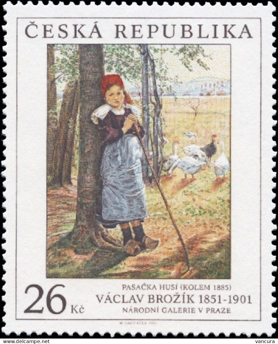 ** 311 Czech Republic Vaclav Brozik (1851 - 1901): The Goose Keeper (c. 1885) 2001 - Moderne