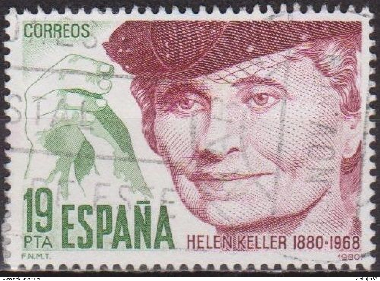 Helen Keller - ESPAGNE - Handicapée Au Service De L'humanité - N° 2220 - 1980 - Oblitérés