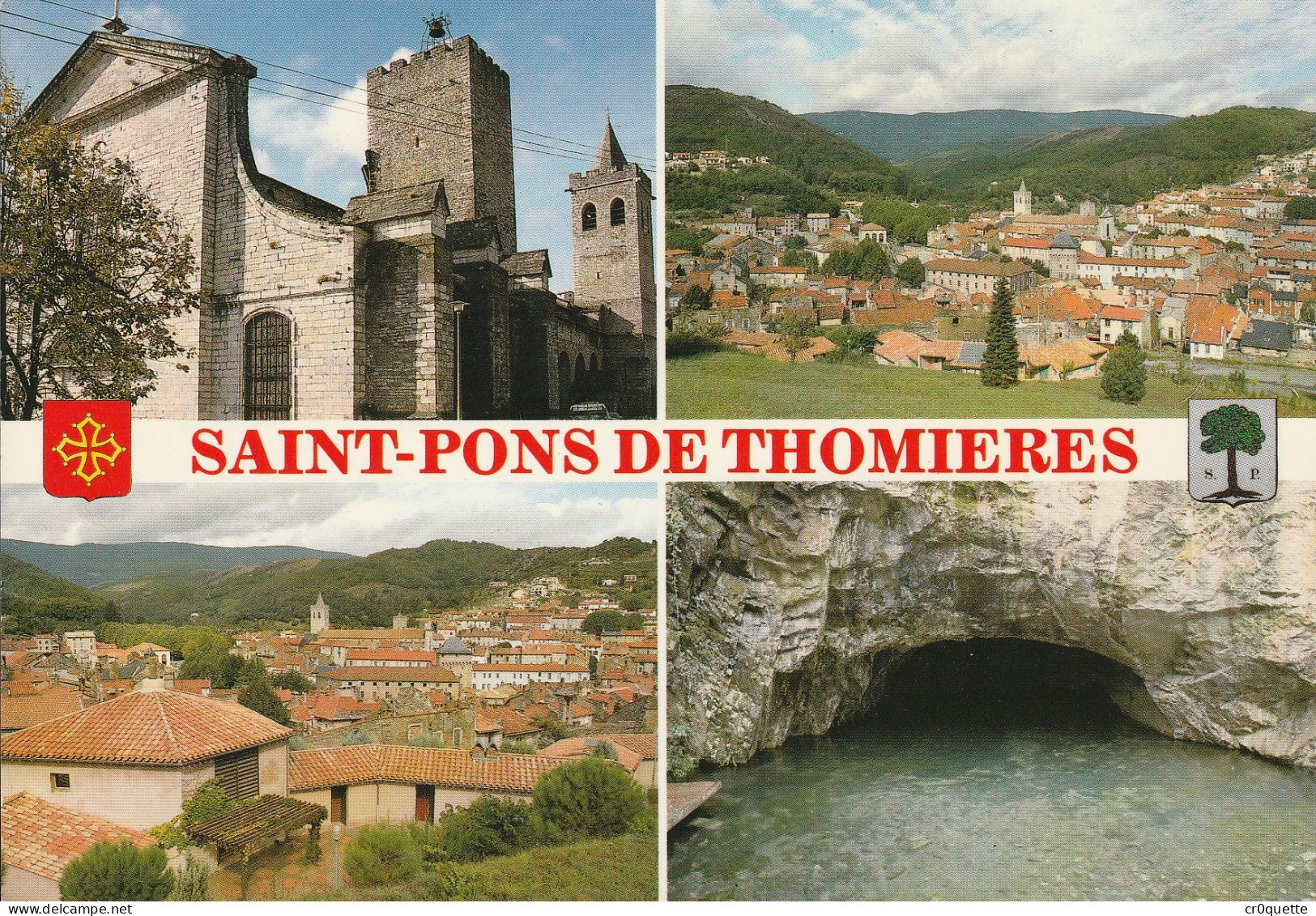 # 34220 ST PONS DE THOMIERES / MULTIVUES - GROTTES De COURNIOU (lot De 3 CP) - Saint-Pons-de-Thomières