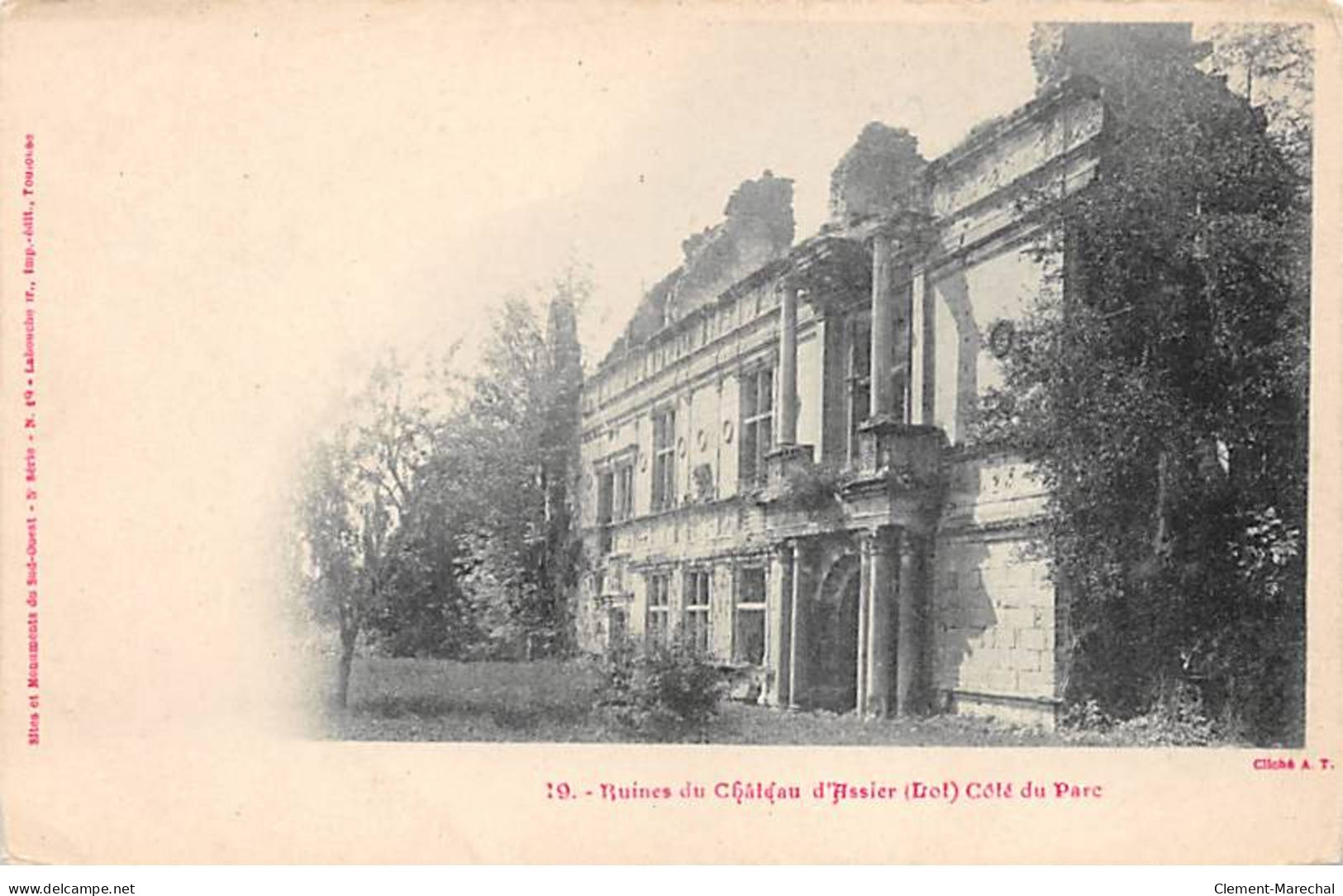 Ruines Du Château D' ASSIER - Côté Du Parc - Très Bon état - Assier