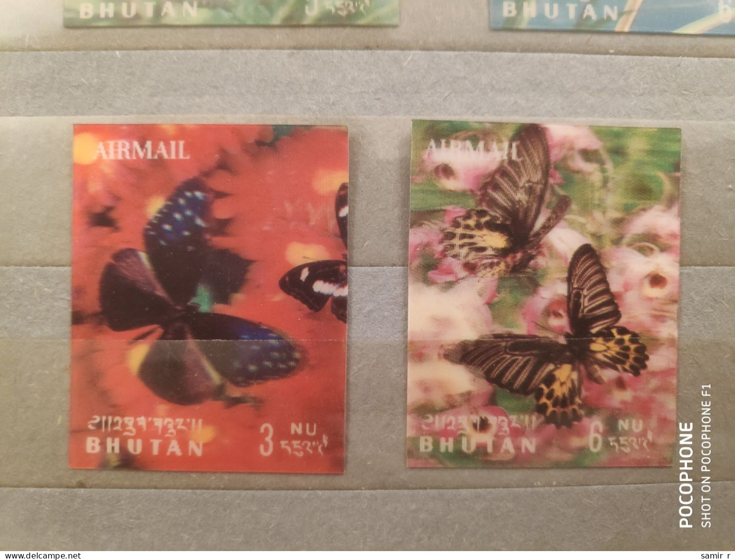 Bhutan	Butterflies Stereo (F84) - Bhutan