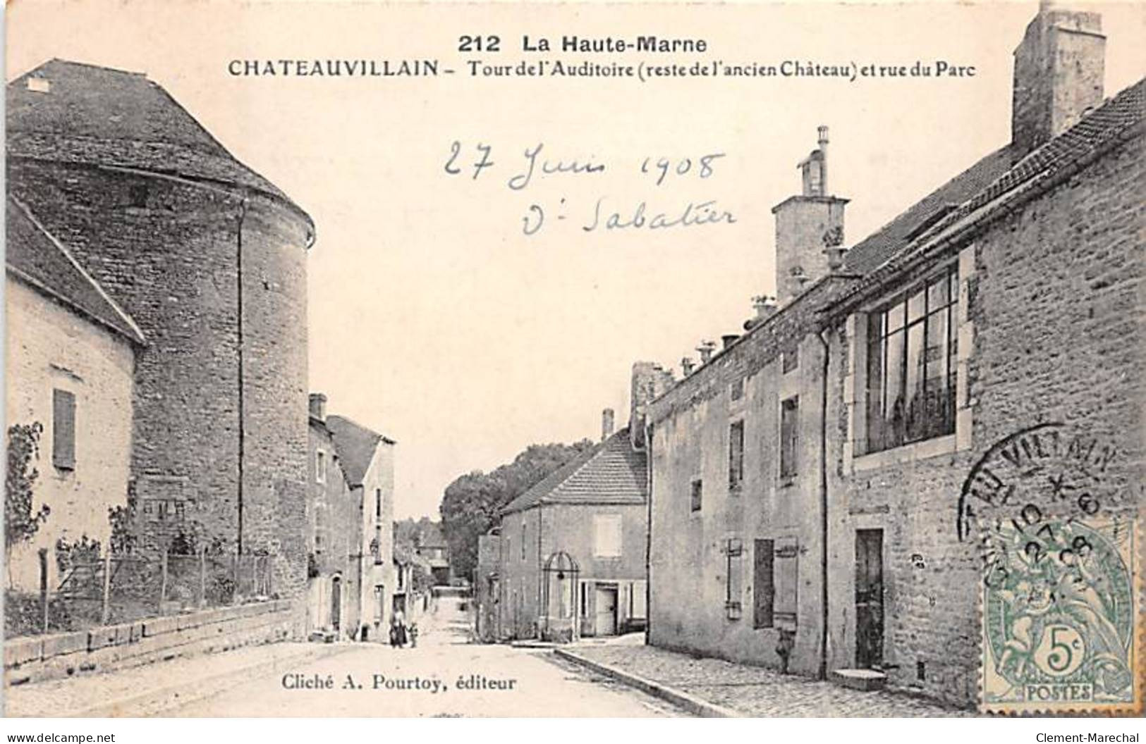 CHATEAUVILLAIN - Tour De L'Auditoire Et Rue Du Parc - Très Bon état - Chateauvillain