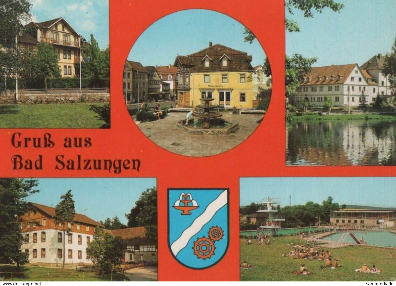 42133 - Bad Salzungen - U.a. Marktbrunnen - 1989 - Bad Salzungen