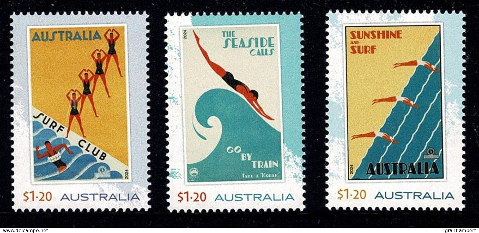 Australia 2024 Gert Sellheim Travel Posters  Set Of 3 MNH - Neufs