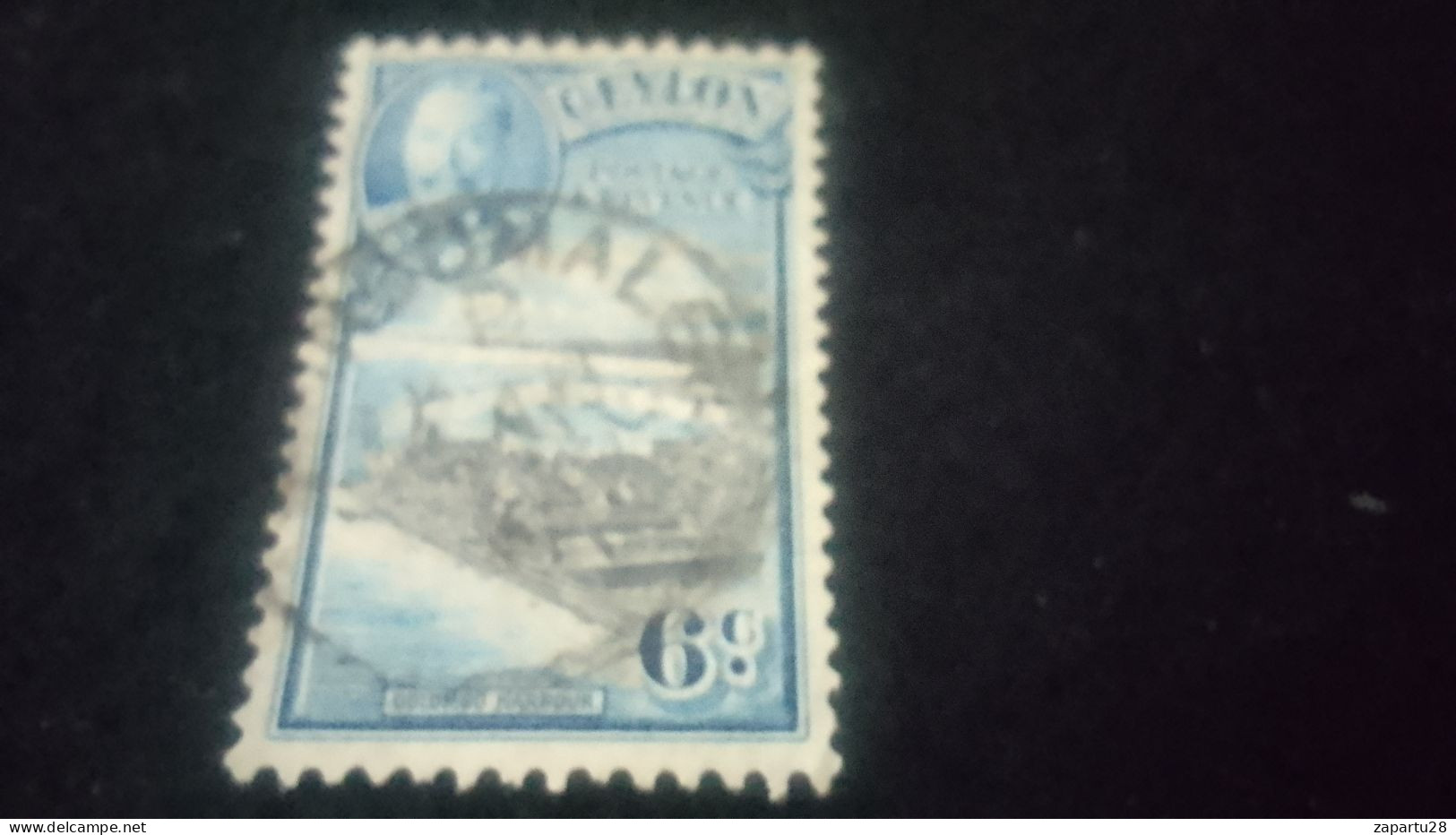 CEYLON- 1935 -35       6   C.    GEORGE    V..      DAMGALI - Sri Lanka (Ceylon) (1948-...)