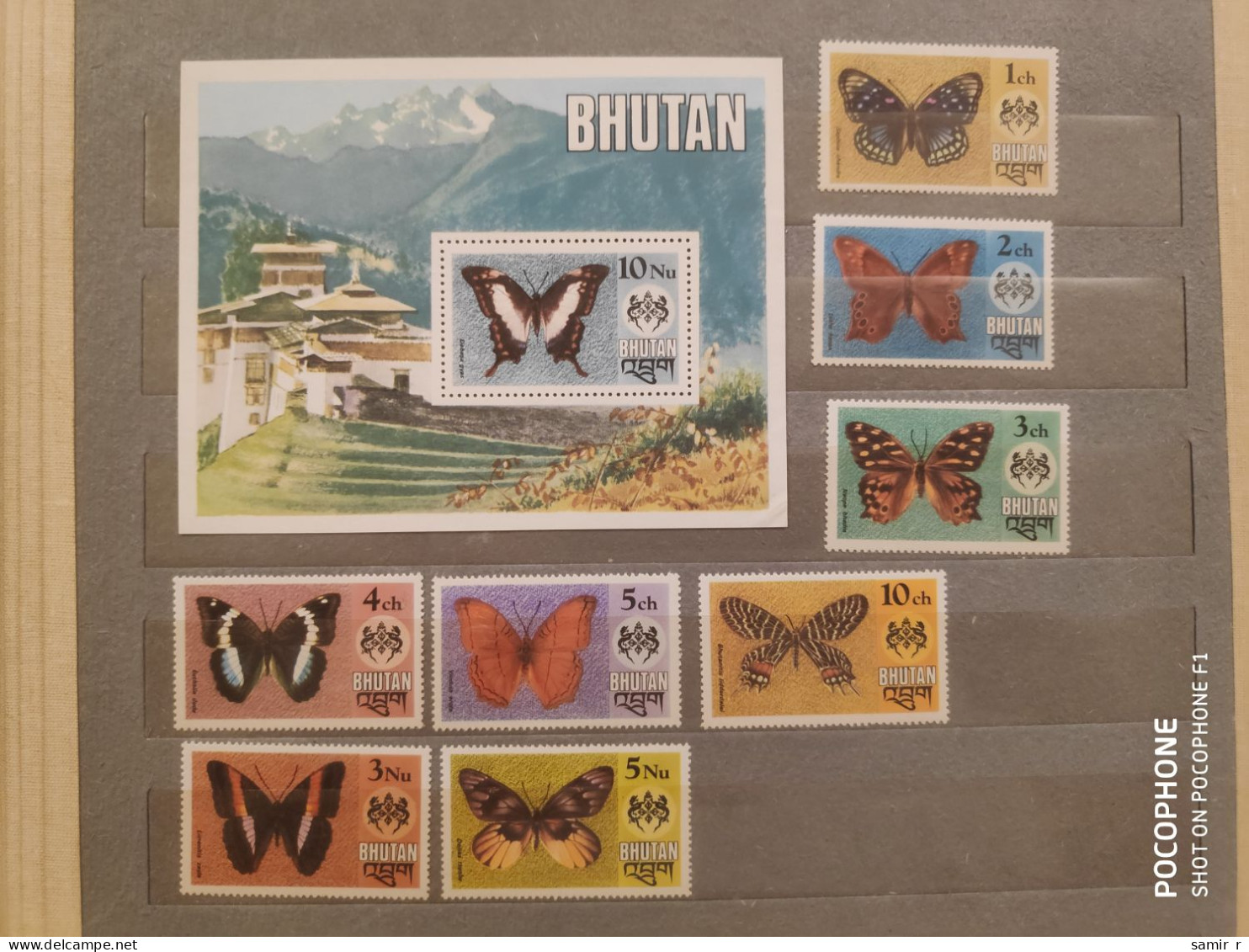 Bhutan	Butterflies (F84) - Bhoutan