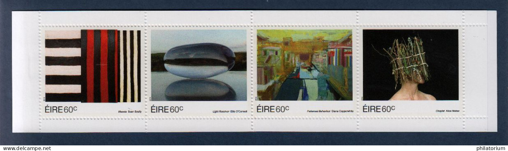 Eire, Irlande, **, Yv 2084, 2085, 2086, 2087, Mi 2081, 2082, 2083, 2084, SG 2205 à 2208, Art Contemporain, Carnet, - Ungebraucht