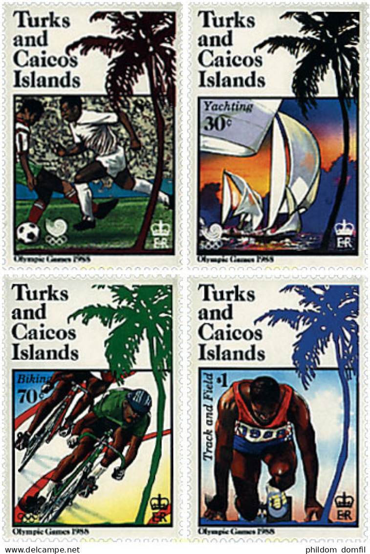 726977 MNH TURKS Y CAICOS 1988 24 JUEGOS OLIMPICOS VERANO SEUL 1988 - Turks & Caicos (I. Turques Et Caïques)