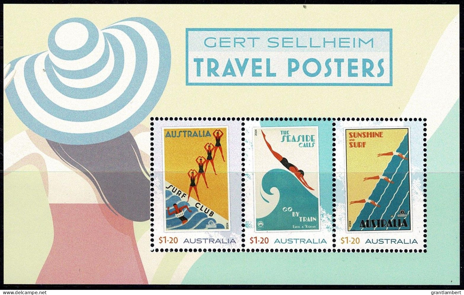 Australia 2024 Gert Sellheim Travel Posters  Minisheet MNH - Neufs