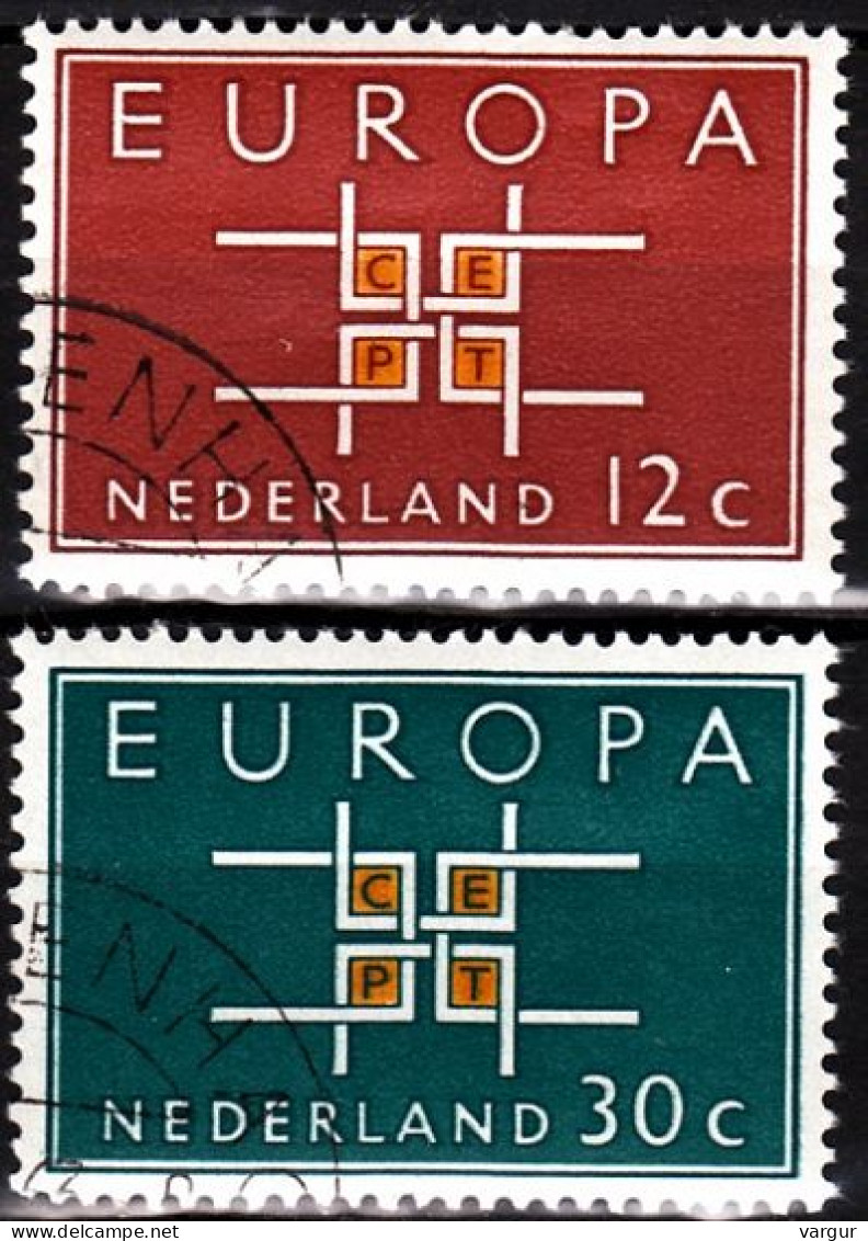 NETHERLANDS / NEDERLAND 1963 EUROPA. Complete Set, Used / CTO - 1963