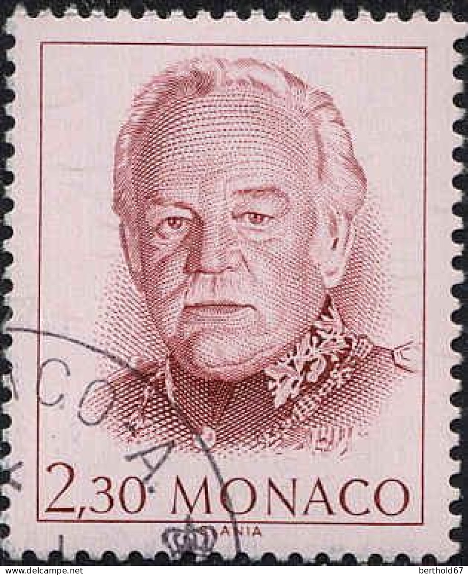 Monaco Poste Obl Yv:1705/1707 Prince Rainier III De Monaco (Beau Cachet Rond) - Used Stamps