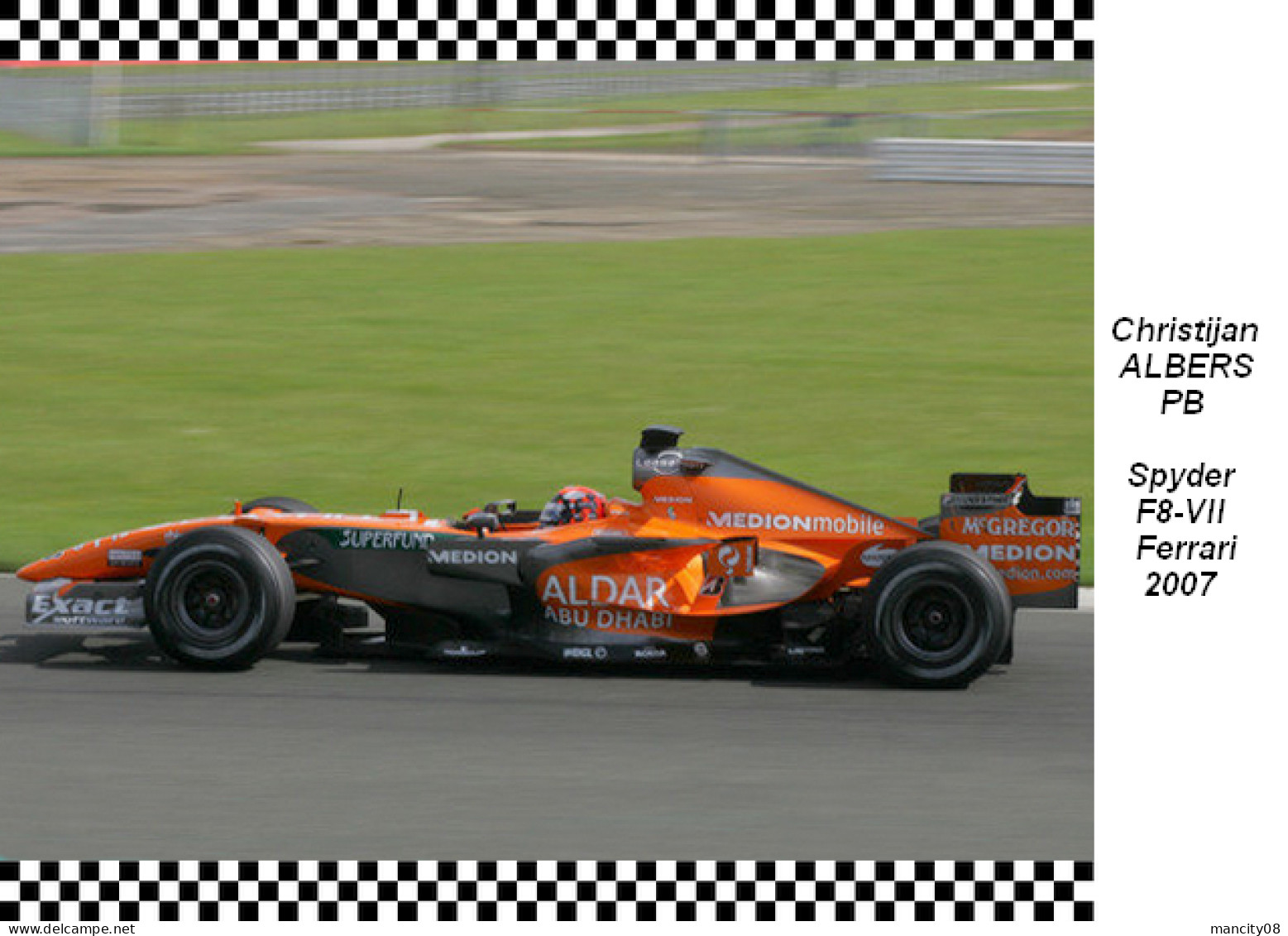 Christijan  Alberts  -  Spyder  F8-VII  2007 - Grand Prix / F1