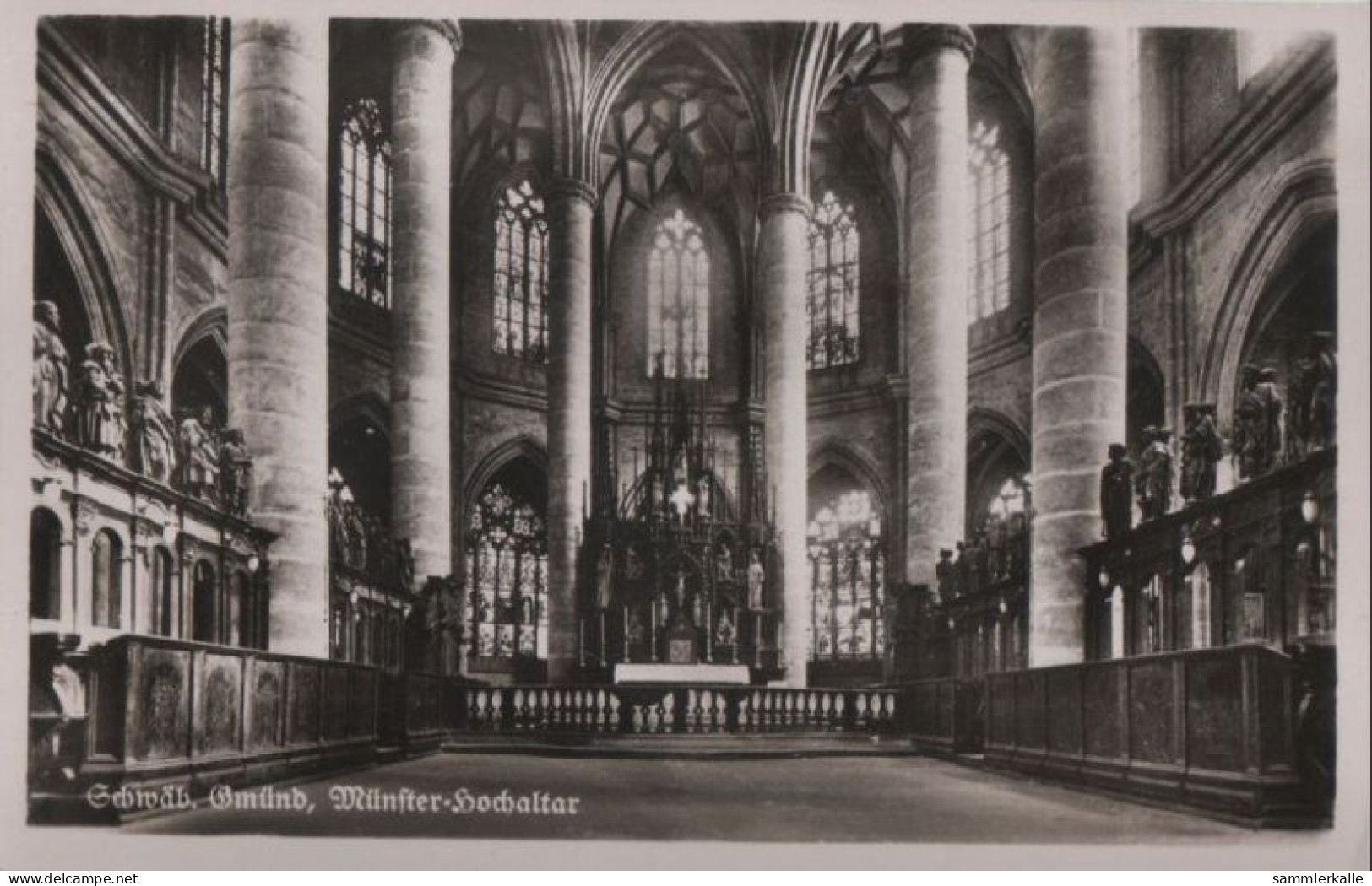 35979 - Schwäbisch Gmünd - Münster, Hochaltar - Ca. 1950 - Schwaebisch Gmünd