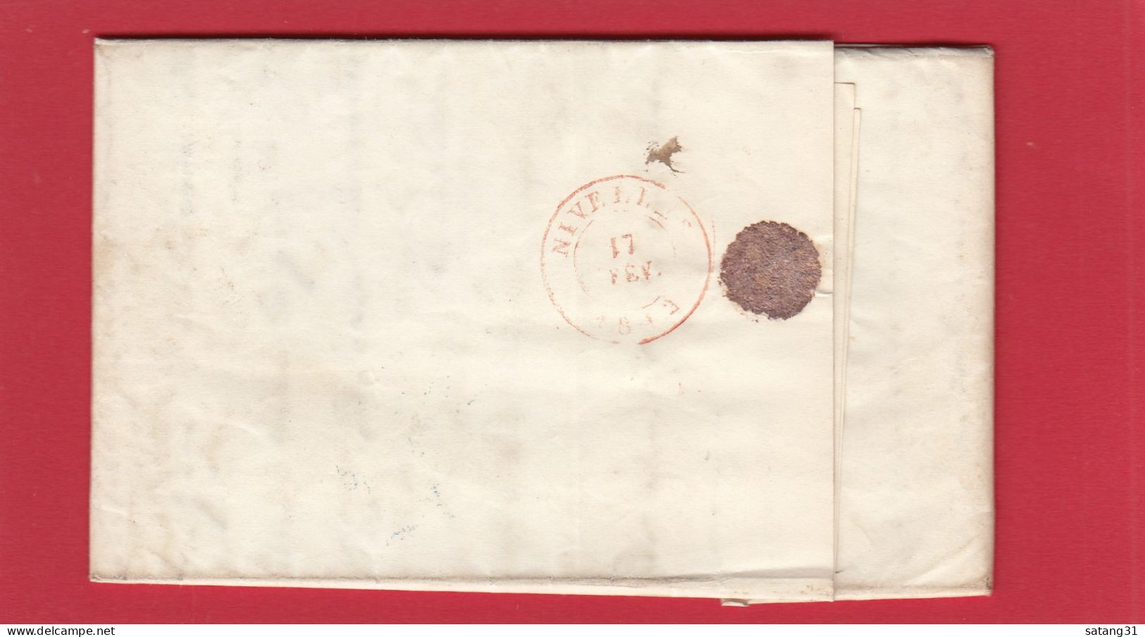 LETTRE DE BRUXELLES POUR UN JUGE A NIVELLES,1842. - 1830-1849 (Belgique Indépendante)