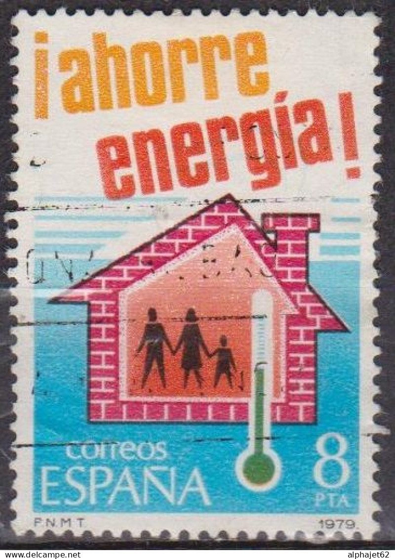 Economies D'énergie - ESPAGNE - Chauffage - N° 2155 - 1979 - Used Stamps