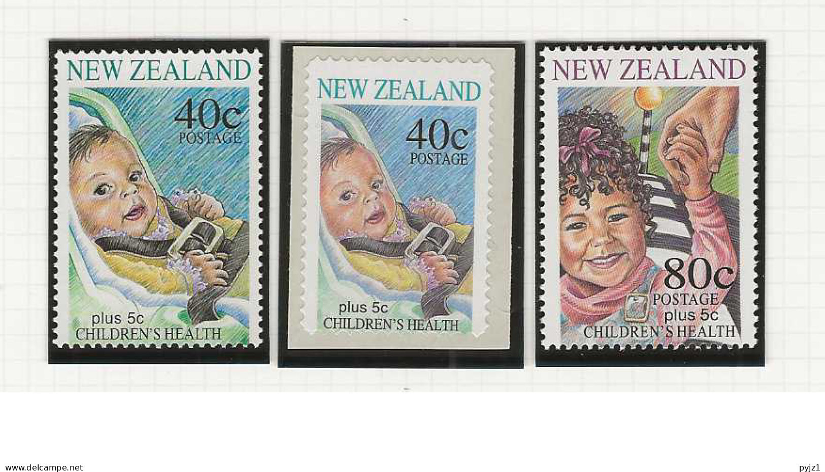 1996 MNH New Zealand Mi 1523-25 Postfris** - Ungebraucht
