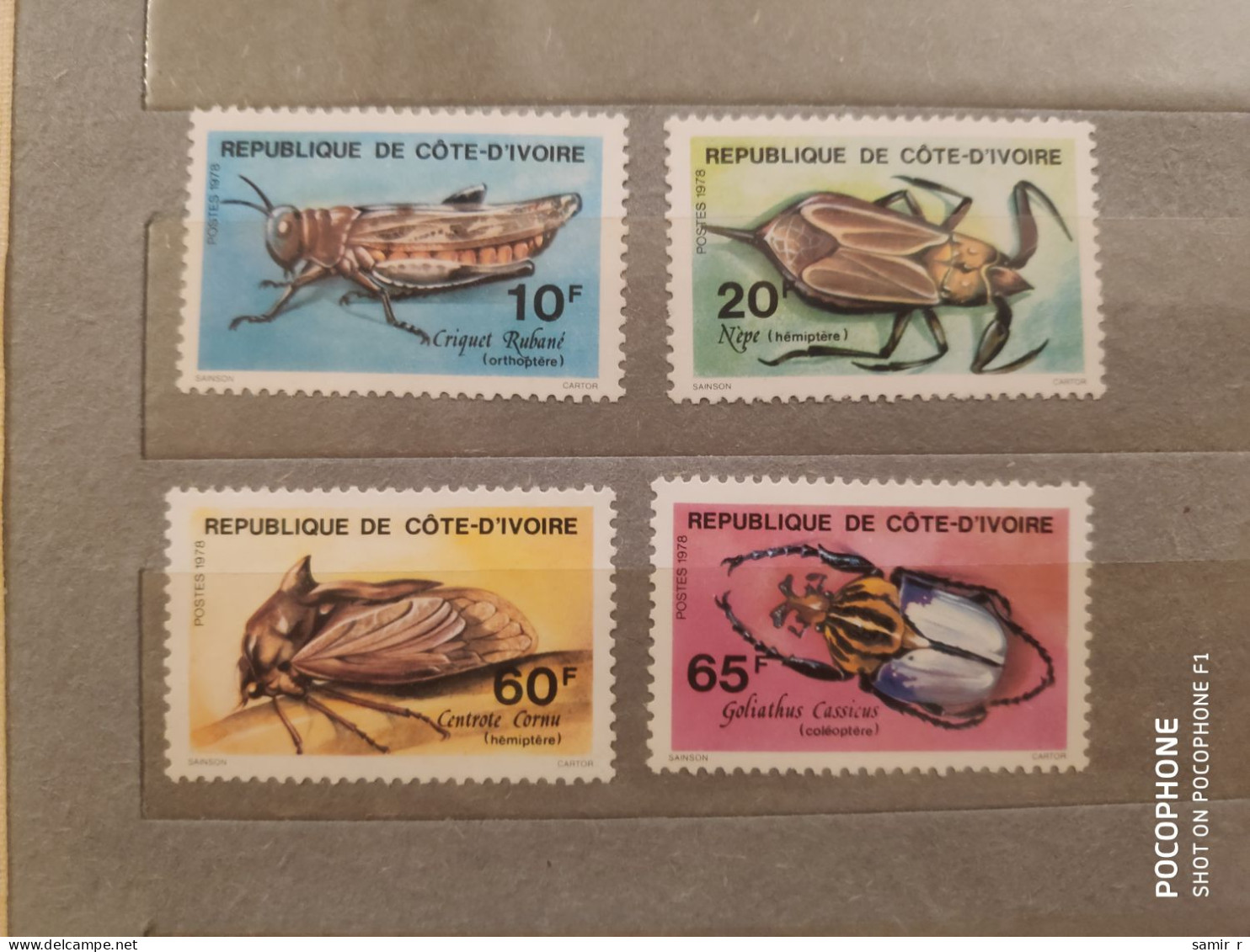 1978	Ivory Coast	Insects (F84) - Côte D'Ivoire (1960-...)