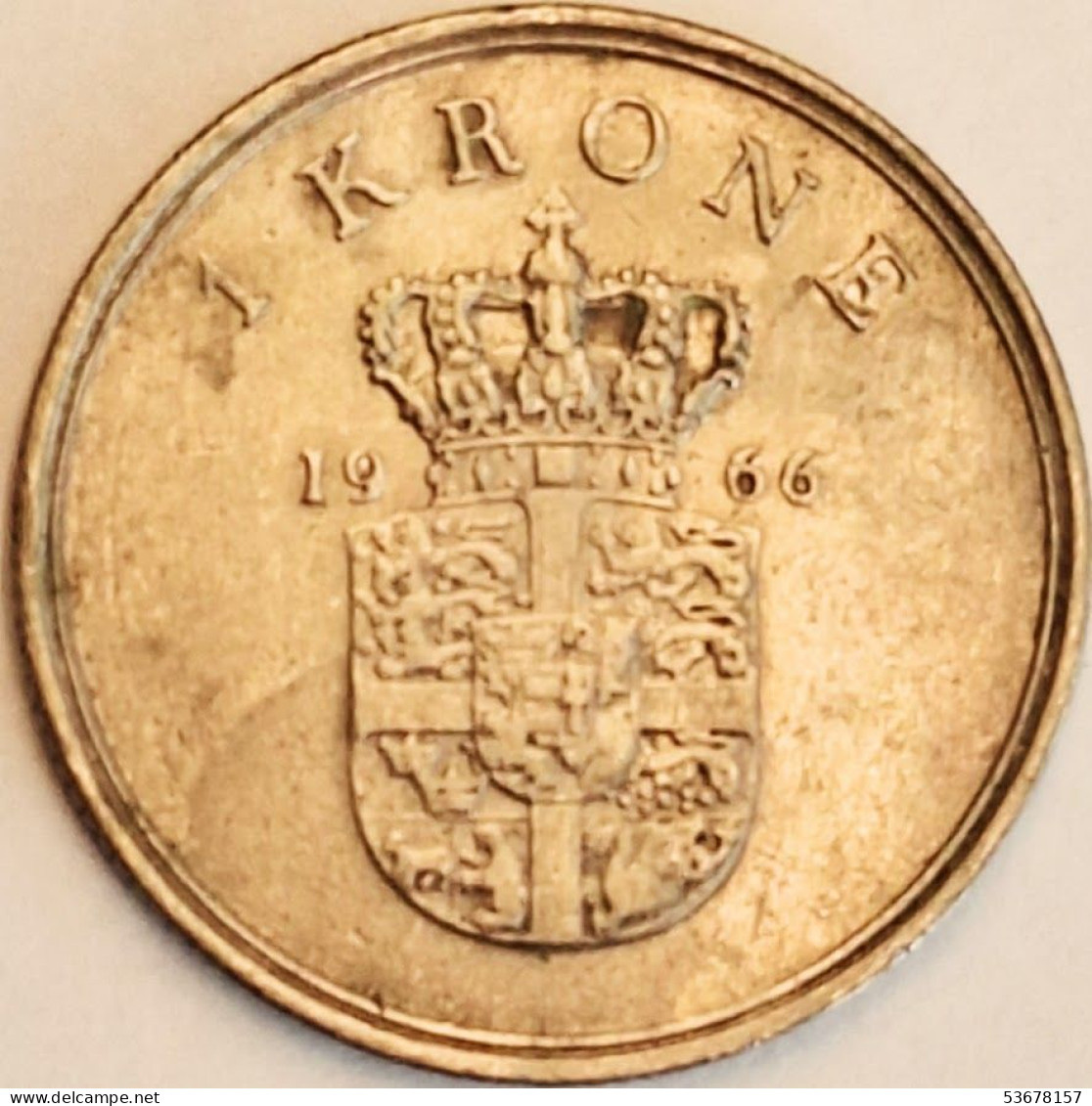 Denmark - Krone 1966, KM# 851.1 (#3779) - Danemark