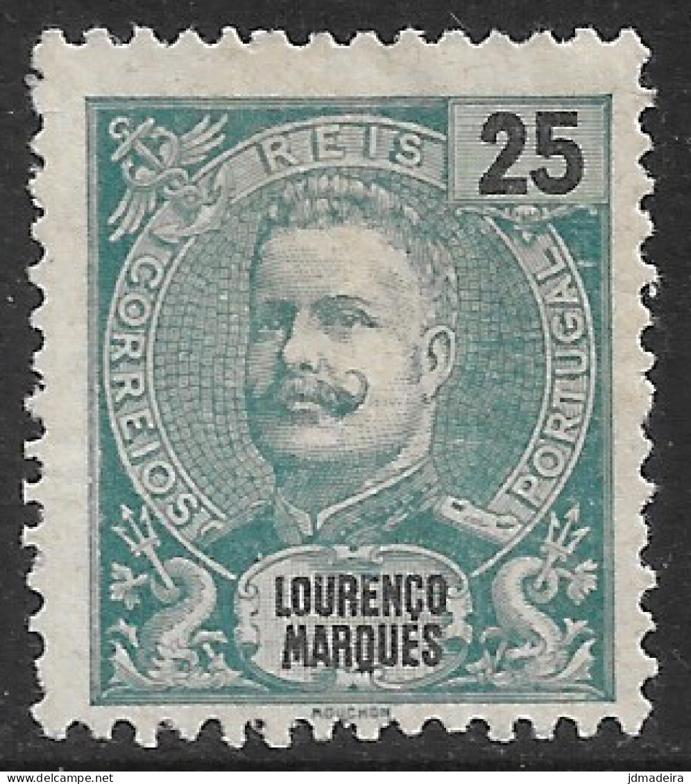 Lourenço Marques – 1898 King Carlos 25 Réis Mint Stamp - Lourenco Marques