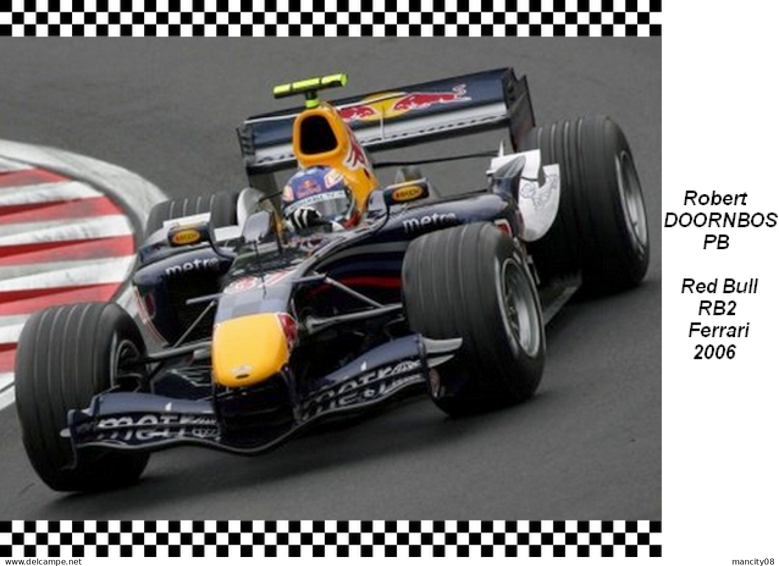 Robert  Dooenbos  -  Red Bull RB2  2006 - Grand Prix / F1