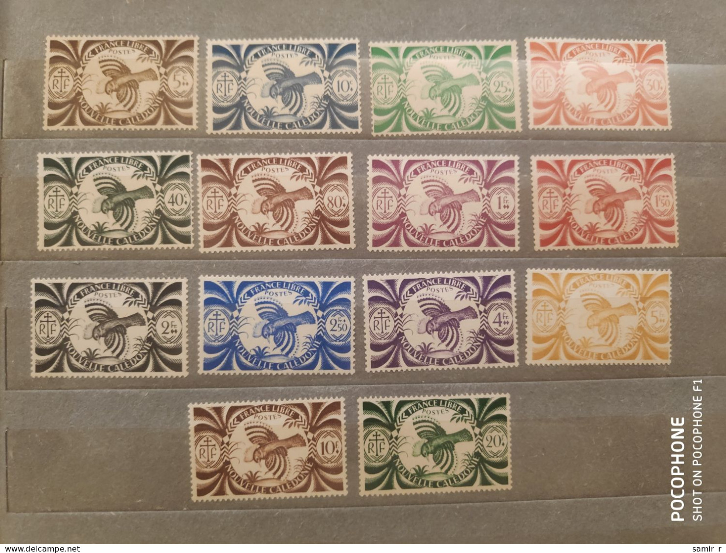 1942	New Caledonia	Birds (F84) - Neufs