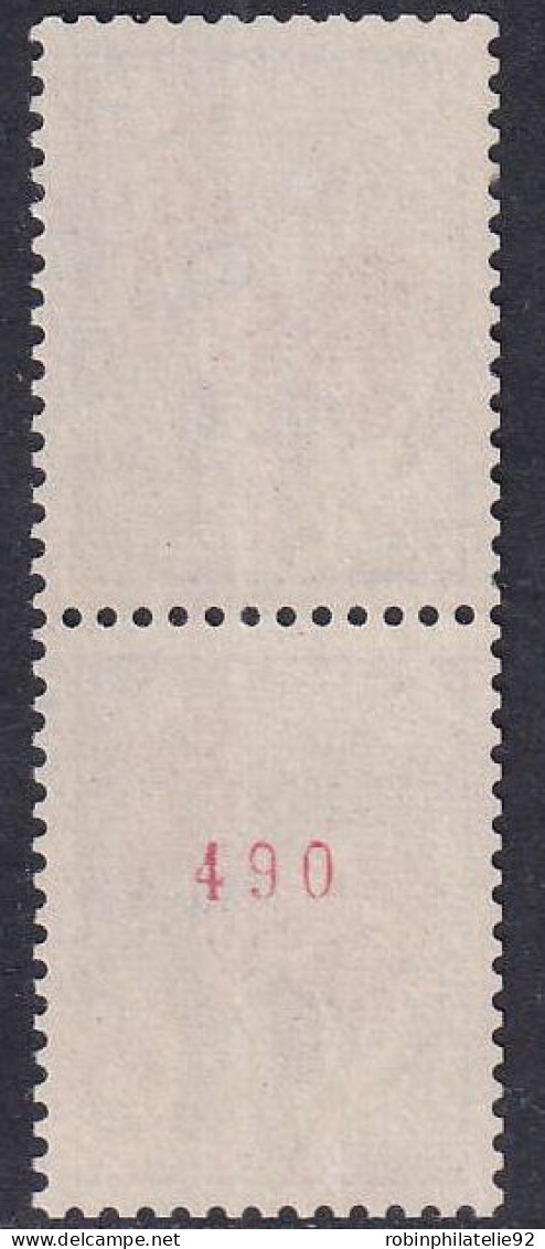 France Variétés  N°1331b  Numéro Rouge Au Verso Tenant à Normal Qualité:** - 1962-1965 Hahn (Decaris)