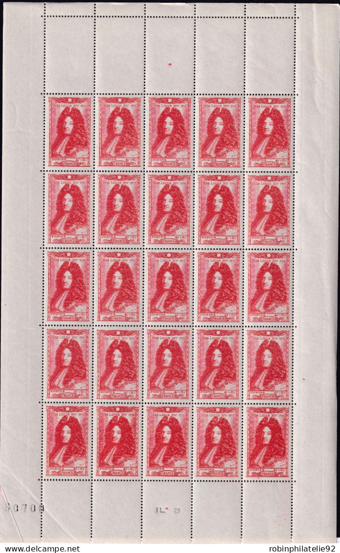 France Feuilles N°612/617  Célébrités  6 Feuilles De 25 Timbres Qualité:** - Feuilles Complètes