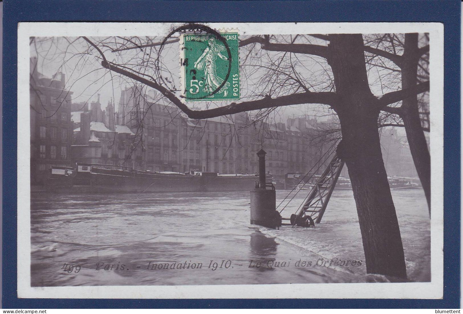 CPA 1 Euro [75] Paris > Inondations De 1910 Prix De Départ 1 Euro Circulée - Überschwemmung 1910