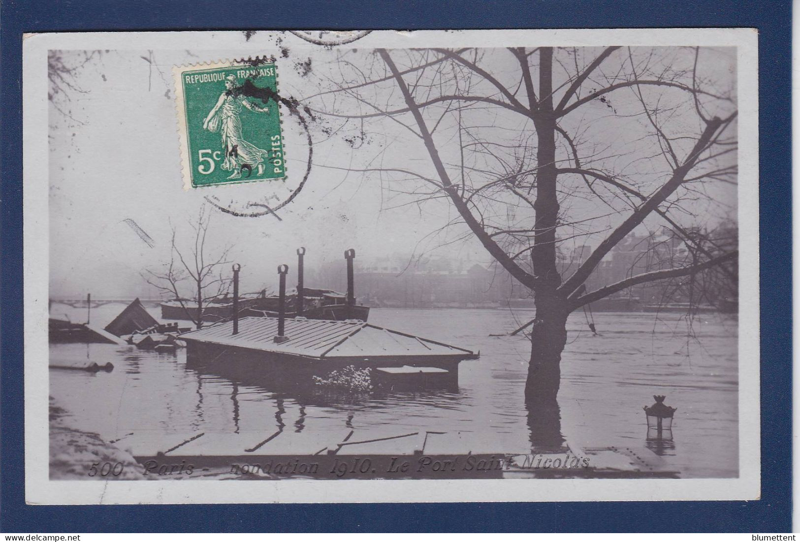 CPA 1 Euro [75] Paris > Inondations De 1910 Prix De Départ 1 Euro Circulée - Paris Flood, 1910