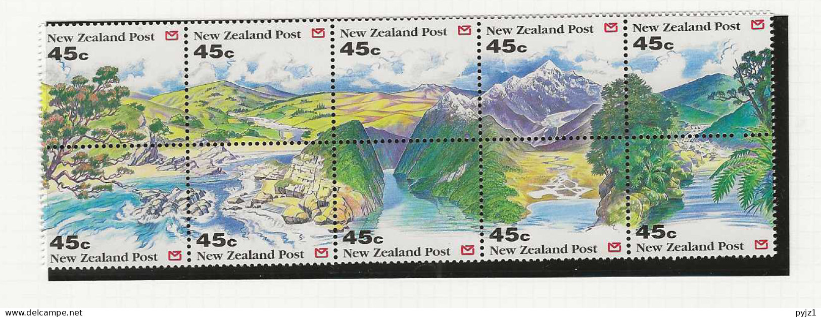 1992 MNH New Zealand Mi 1244-53 Postfris** - Ungebraucht