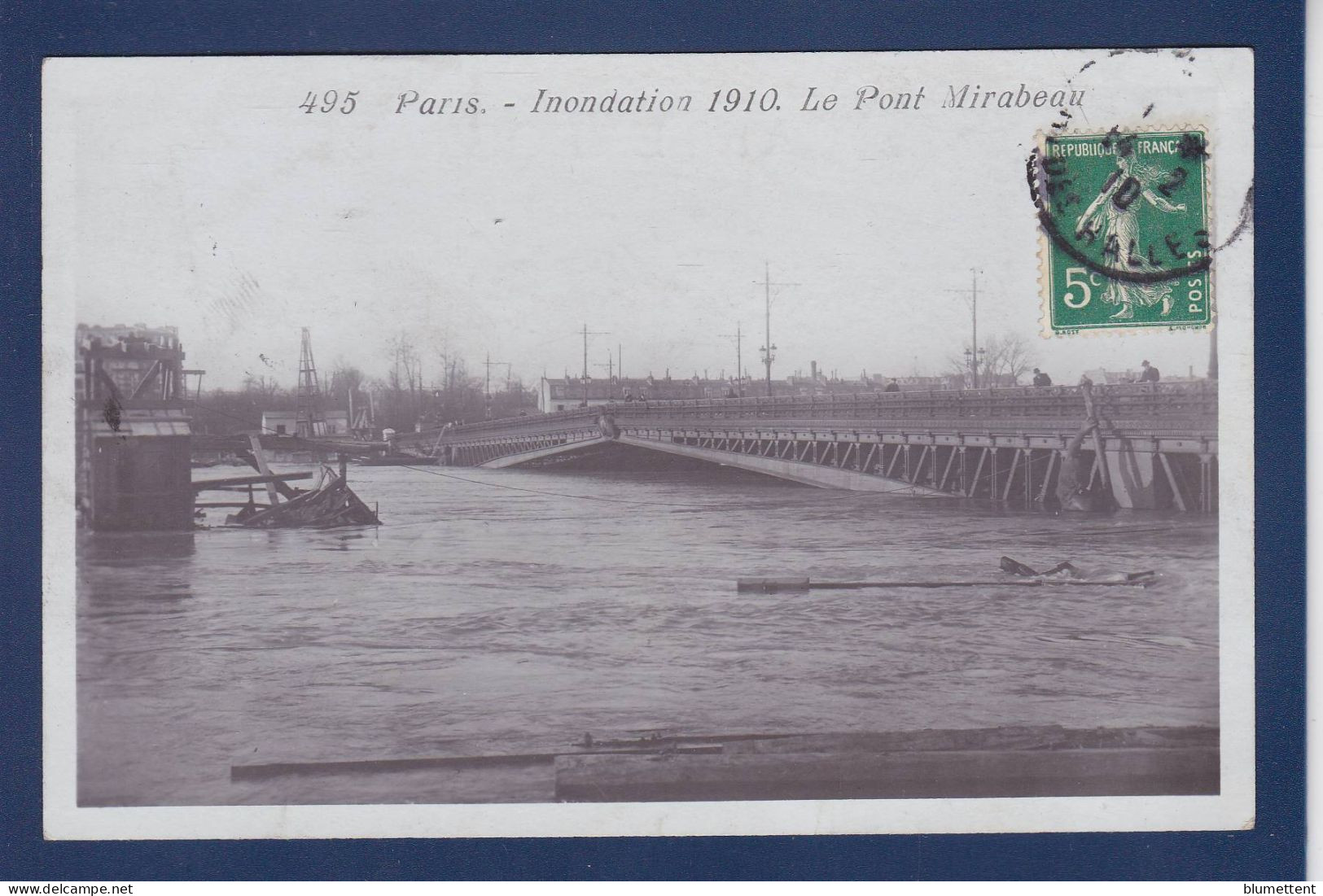 CPA 1 Euro [75] Paris > Inondations De 1910 Prix De Départ 1 Euro Circulée - Inondations De 1910