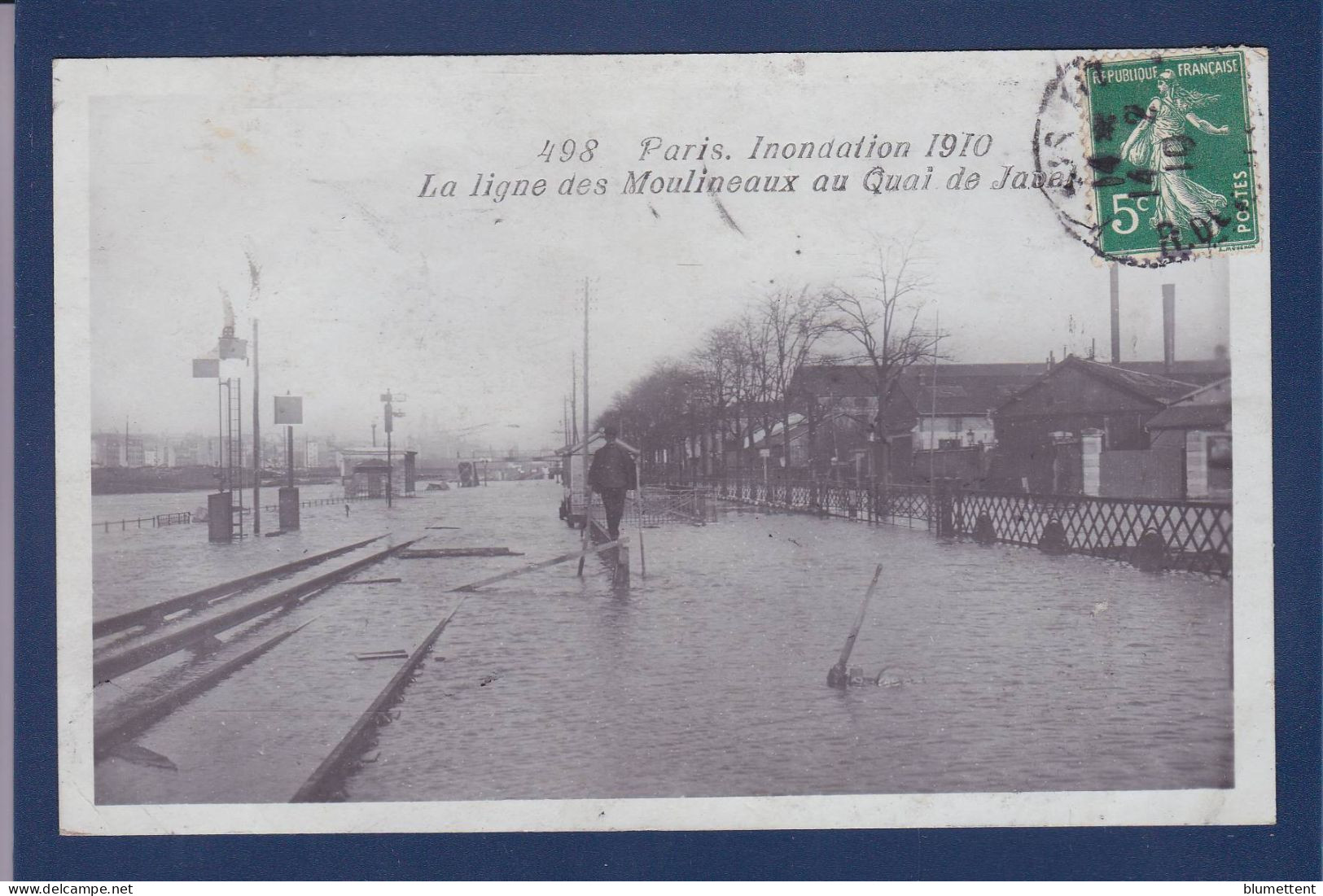 CPA 1 Euro [75] Paris > Inondations De 1910 Prix De Départ 1 Euro Circulée - Alluvioni Del 1910