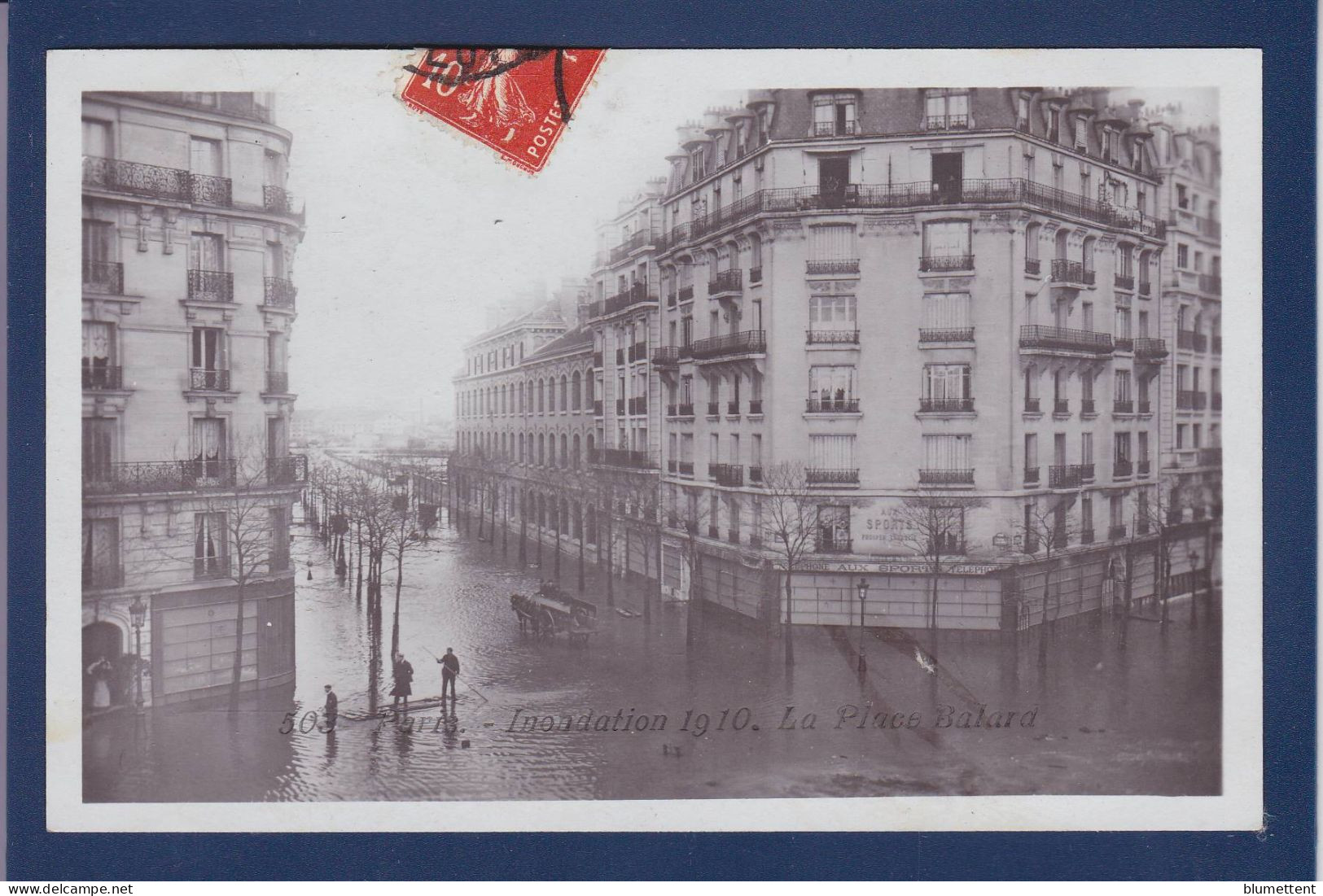 CPA 1 Euro [75] Paris > Inondations De 1910 Prix De Départ 1 Euro Timbrée Non Circulée - Überschwemmung 1910