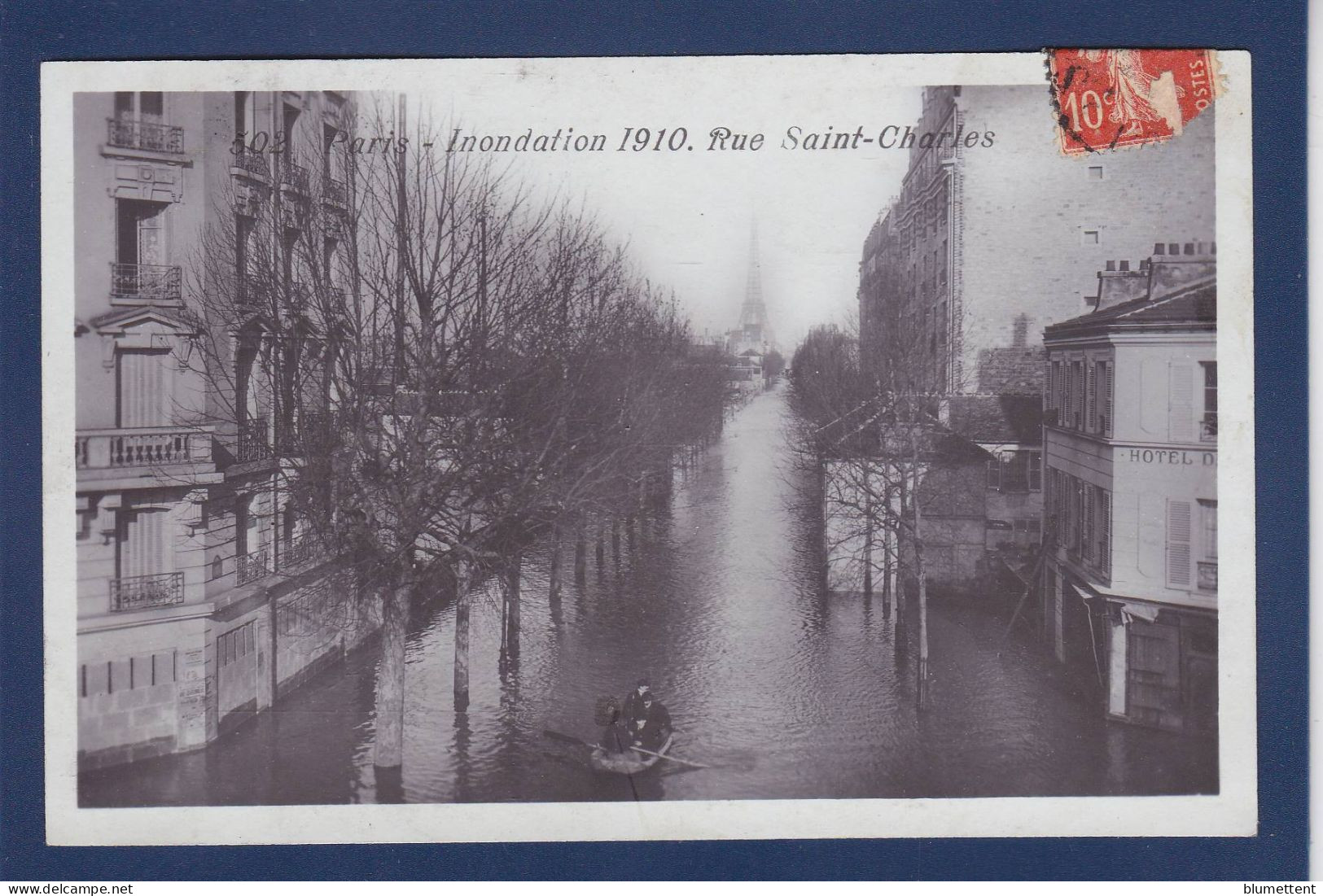 CPA 1 Euro [75] Paris > Inondations De 1910 Prix De Départ 1 Euro Timbrée Non Circulée - Inondations De 1910