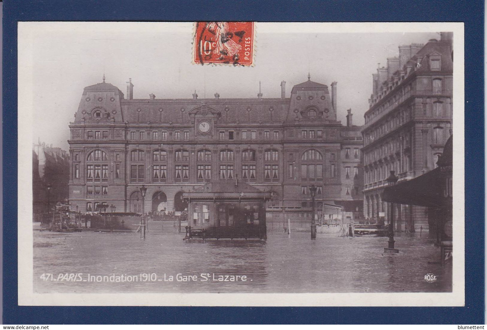 CPA 1 Euro [75] Paris > Inondations De 1910 Prix De Départ 1 Euro Timbrée Non Circulée - Überschwemmung 1910