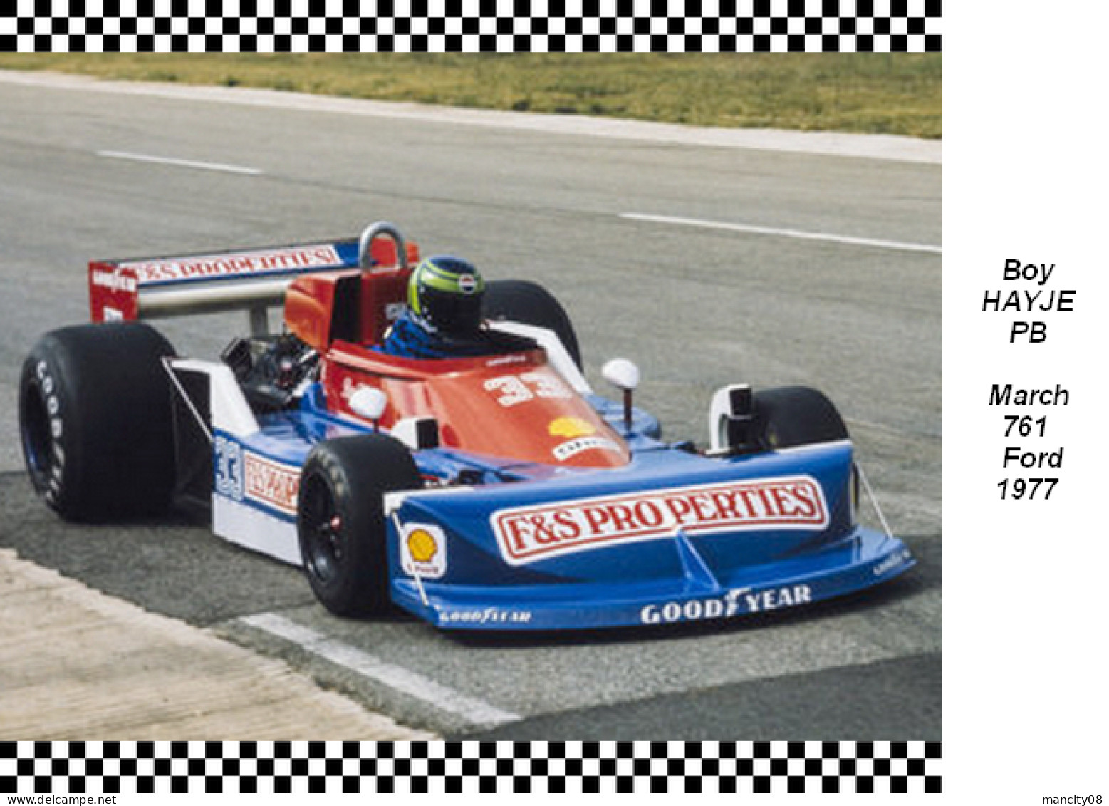 Boy Hayje  -  March 761 1977 - Grand Prix / F1