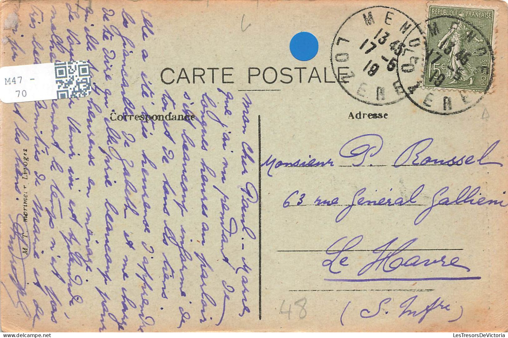 FRANCE - Mende - L'Ermitage De St Privat Vu De La Croix - Carte Postale Ancienne - Mende