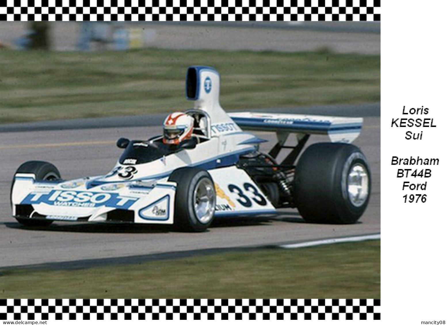 Loris Kessel  -  Brabham Bt44B 1976 - Grand Prix / F1